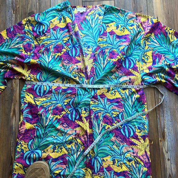Euphoric Jungle Multicolor Abstract Kimono OS - Picture 7 of 9